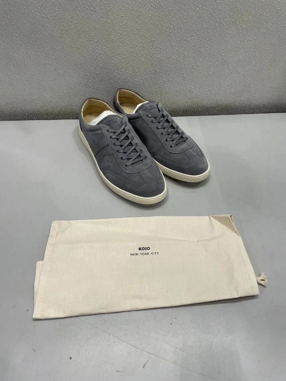 Koio Monza Suede Casual Sneaker Men's US 12, Falcon